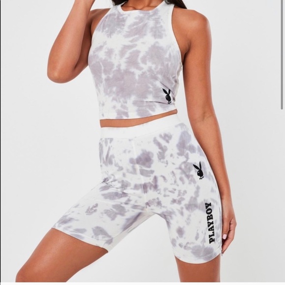 Playboy Tie Dye Cycling Shorts - Picture 2 of 5